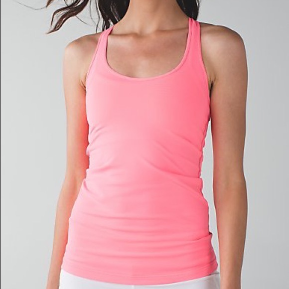 lululemon athletica Tops - Lululemon Pink Cool Racerback Tank Top